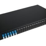 Fibre patch panel 19" 1U with  6 x LC duplex Singlemode  connectors