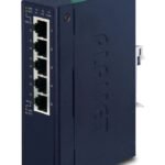 IP30 Slim type 5-P Industrial Gigabit Ethernet Switch (-40 to 75 degree C)