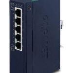 IP30 Slim type 5-P Industrial Gigabit Ethernet Switch (-40 to 75 degree C)