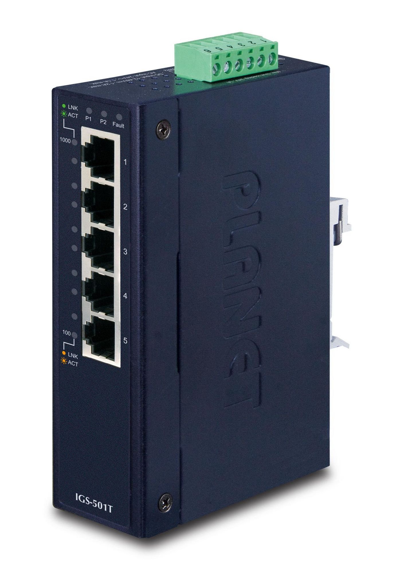 Img_27180825.jpg IP30 Slim type 5-P Industrial Gigabit Ethernet Switch (-40 to 75 degree C) - Image 1