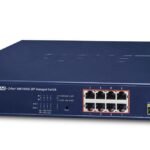 IPv4/IPv6, 8-Port Managed 802.3at POE+ Gigabit Ethernet Switch  + 2-Port 100/1000X SFP (120W)