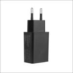 USB Power Adapter Black 12W 5V 2.4A USB Output EU  Wall - Black with USB to Micro-USB cable - Image 3
