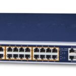 IPv6/IPv4, 24-Port Managed 802.3at POE+ Gigabit Ethernet Switch + 4-Port Gigabit Combo TP/SFP (440W)