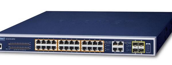 IPv6/IPv4, 24-Port Managed 802.3at POE+ Gigabit Ethernet Switch + 4-Port Gigabit Combo TP/SFP (220W)