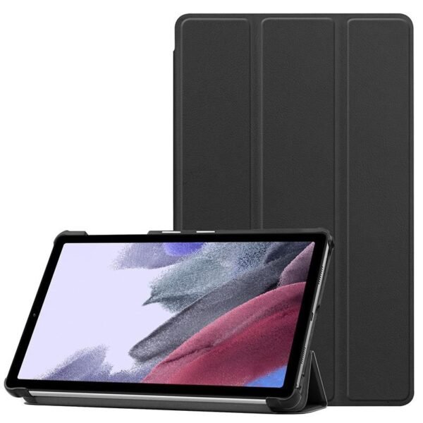 Galaxy Tab A7 Lite HOUSTON  Folio Case. Black PU leather  front with hard PC backside
