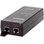 30 W MIDSPAN AC/DC 02208-001, Fast Ethernet,  Gigabit Ethernet, 10,100,1000 Mbit/s, IEEE 802.3af,IEEE 802.3at, Black, IS