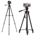 Tripod Stand 40cm-120cm, Fit  For 4-7" Phones Compatible  with 4-7" Phone & all Cameras Multi-Direction with Adjustable Height:
