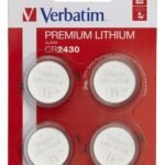 LITHIUM BATTERY CR2430 3V 4  PACK CR2430, Single-use  battery, CR2430, Lithium, 3 V, 4 pc(s), Silver