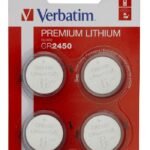 LITHIUM BATTERY CR2450 3V 4  PACK CR2450, Single-use  battery, CR2450, Lithium, 3 V, 4 pc(s), Silver