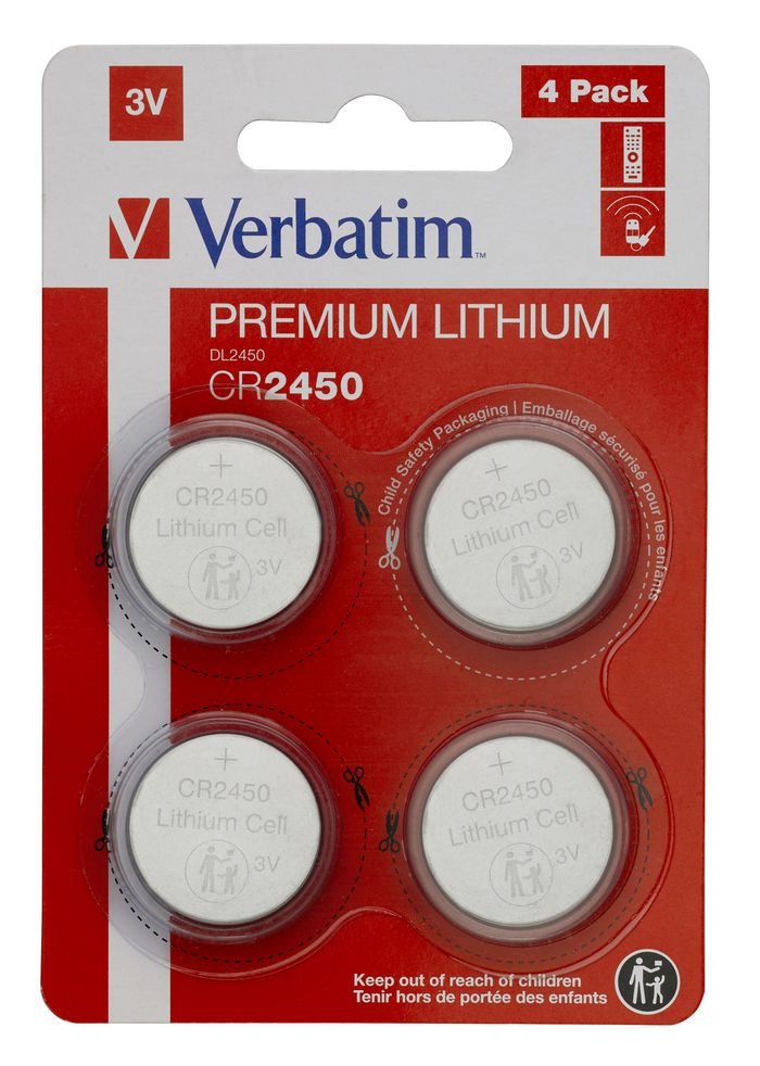 Img_27283274-1 LITHIUM BATTERY CR2450 3V 4 PACK CR2450, Single-use battery, CR2450, Lithium, 3 V, 4 pc(s), Silver - Image 1
