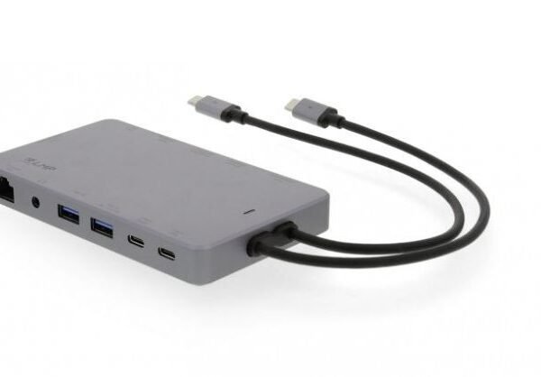 USB-C Display Dock 2 4K 12  Port, 2x HDMI, Mini-DP, DP,  DVI, VGA, Eth., 2x USB 3.0, 2x USB-C, Aluminium, Space Gray LMP USB-C Display