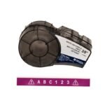 Vinyl tape for M211 M210  BMP21-PLUS BMP21-LAB BMP21  M21-375-595-PL, Purple, White, Self-adhesive printer label, Vinyl, Thermal