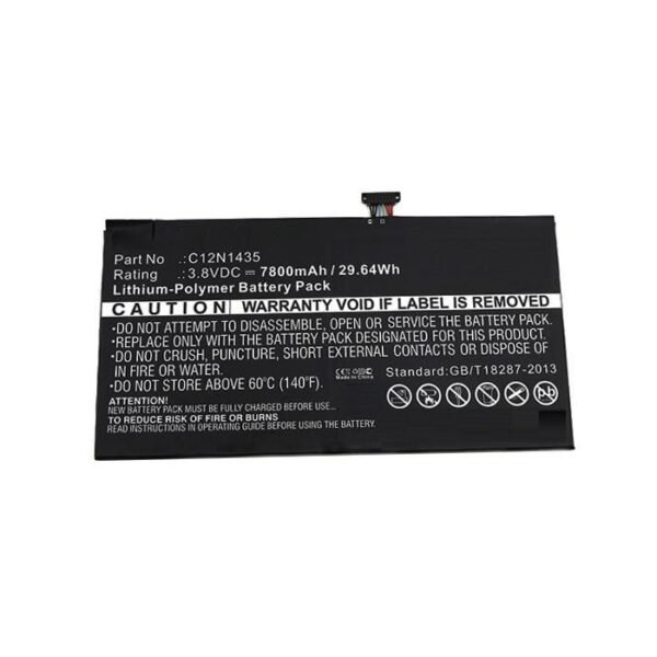 Laptop Battery for Asus  29.64Wh 3.8V 7800mAh 30Wh  Li-Pol 3.8V 7800mAh Black, Transformer Book T100HA