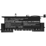 Laptop Battery for Dell  72.96Wh 11.4V 6400mAh 72.96Wh  Li-Pol 11.4V 6400mAh Black for DELL Notebook, Laptop Latitude 7400 2-in-1,