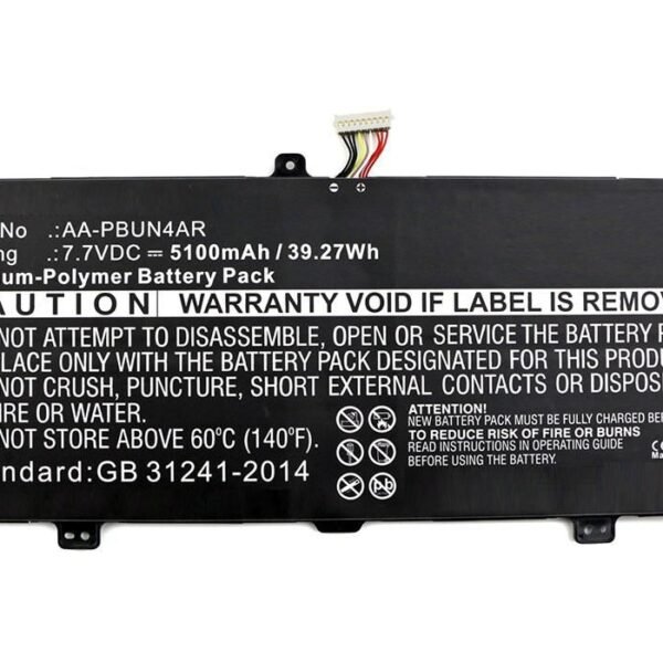 Laptop Battery for Samsung  39.27Wh 7.7V 5100mAh 31Wh  Li-Pol 7.7V 4000mAh Black, 900X5L, 900X5L-K01, 900X5L-K02, 940X3L-K02, ATIV