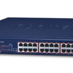 24-Port 10/100TX 802.3at PoE + 2-Port 10/100/1000T 2-Port 1000X SFP Ethernet Switch with smart color LCD (300W PoE Budget, Standard