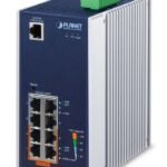 IP30 Industrial L2/L4 4-Port 10/100/1000T 802.3at PoE + 4-Port 10/100/1000T Managed Switch (-40~75 degrees C), dual redundant power