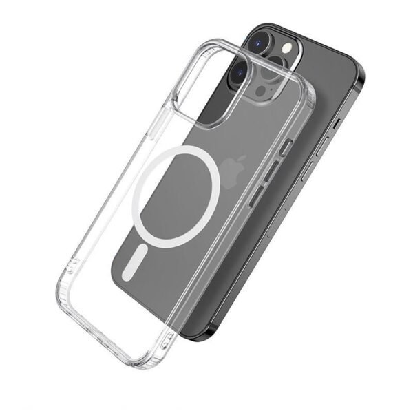 BERLIN iPhone 13 Pro Max  Clear Magnetic Cover.  Material: TPU and PC