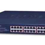 24-Port 10/100/1000T 802.3at PoE + 2-P 1000SX SFP Gigabi Switch with smart color LCD (300W PoE Budget, Standard/VLAN/Extend mode, PoE