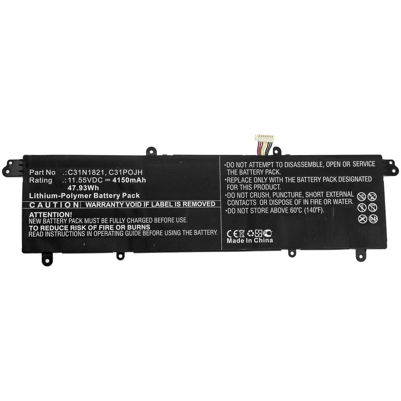 Img_27531640.jpg Laptop Battery for Asus 47.93Wh 11.55V 4150mAh 48Wh Li-Pol 11.55V 4150mAh for ASUS, UX3000XN, UX392FA, UX392FN-2B, Vivobook 14 - Image 1