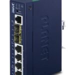 IP30 Industrial L2+/L4 4-Port 10/100/1000T + 2-P 100/1000X SFP Full Managed Switch (-40 to 75 C, dual redundant power input on 12~48VDC