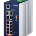 IP30 Industrial L2/L4 8-Port 10/100/1000T 802.3at PoE + 2-Port 10/100/1000T + 2-Port 100/1000X SFP Managed Switch (-40~75 degrees