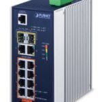 IP30 Industrial L2/L4 8-Port 10/100/1000T 802.3at PoE + 2-Port 10/100/1000T + 2-Port 100/1000X SFP Managed Switch (-40~75 degrees