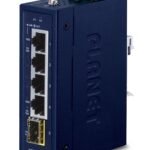 IP30 Compact size 4-Port 10/100/1000T + 1P 100/1000X SFP Gigabit Ethernet Switch