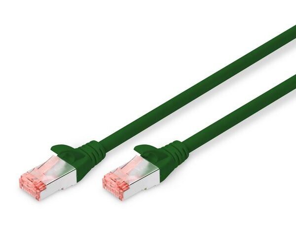 CAT 6 S-FTP patch cable. LSOH. AWG 27/7. Length 2m. green