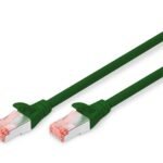 CAT 6 S-FTP patch cable. LSOH. AWG 27/7. Length 2m. green