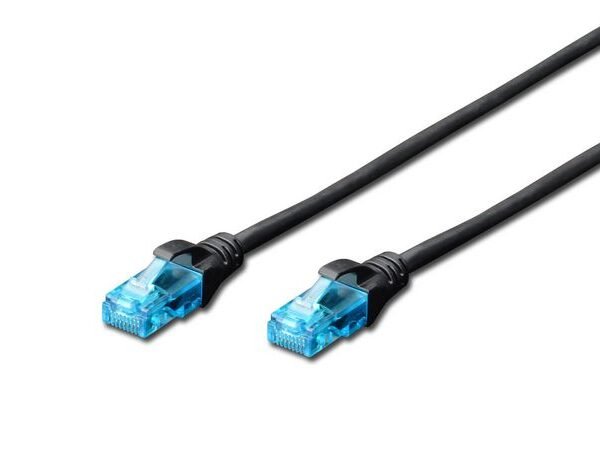 CAT 5e U-UTP patch cable. PVC AWG 26/7. Length 3m. black