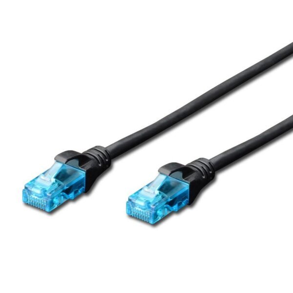 CAT 5e U-UTP patch cable. PVC AWG 26/7. Length 3m. black