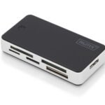 USB 3.0 Card Reader with 1m  USB A connection cable  Support MS/SD/SDHC/MiniSD/M2/CF/MD/SDXC cards g?ngige Karten