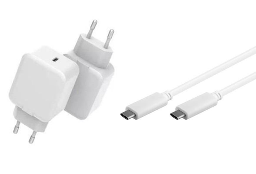 Img_27867763.jpg USB-C Charger with 1meter USB-C Cable 20W 5V-12V/1.5A-3A Output: USB-C PD QC3.0, Input: 110-230V EU Plug, for mobile - Image 1
