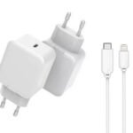 USB Charger for iPhone & iPad 20W 5V-12V/1.6A-3A Output:  USB-C female PD QC3.0 Input: 110-230V EU Wall, for mobile phones, tablets &