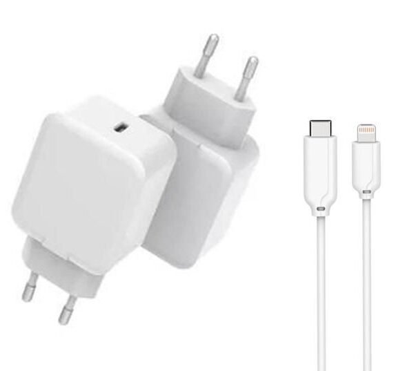 USB Charger for iPhone & iPad 20W 5V-12V/1.6A-3A Output:  USB-C female PD QC3.0 Input: 110-230V EU Wall, for mobile phones, tablets &