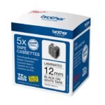 TZe-231 black on white 12 mm  multipack of tapes (5 pack)  All P-touch TZ/TZe-models