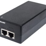 Gigabit Ultra PoE+ Injector,  1 x 60 W Port, IEEE 802.3bt  and IEEE 802.3at/af Compliant, Plastic Housing (Euro 2-pin plug) Gigabit Ultra