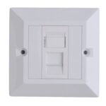 CAT6 Faceplate Single Gang UK  Type 86*86mm CAT6 Faceplate  Single Gang UK Type 86*86mm