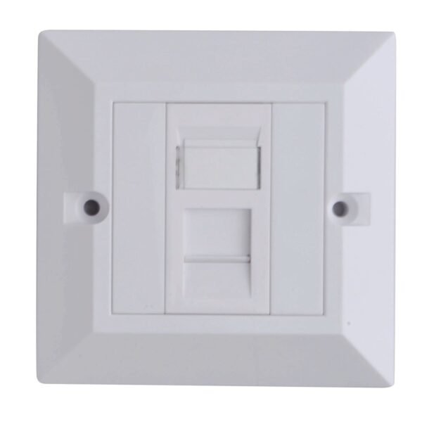 CAT6 Faceplate Single Gang UK  Type 86*86mm CAT6 Faceplate  Single Gang UK Type 86*86mm