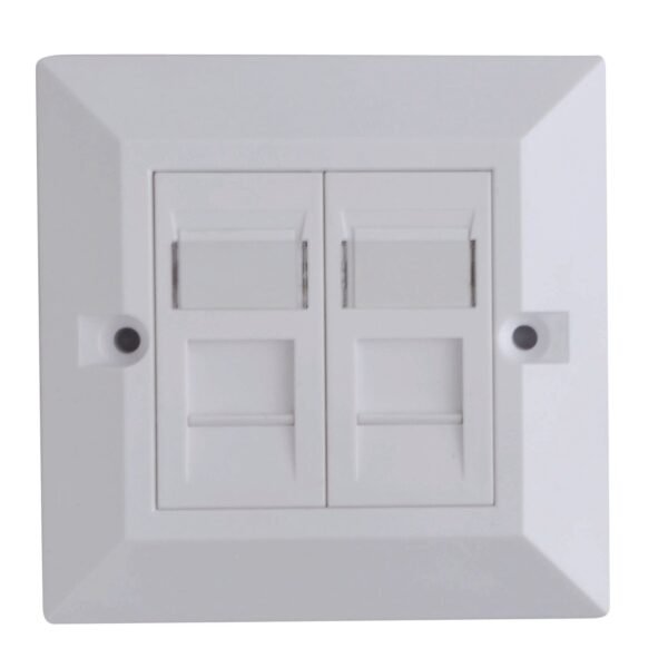 CAT6 Faceplate Dual Gang UK  Type 86*86mm CAT6 Faceplate  Dual Gang UK Type 86*86mm