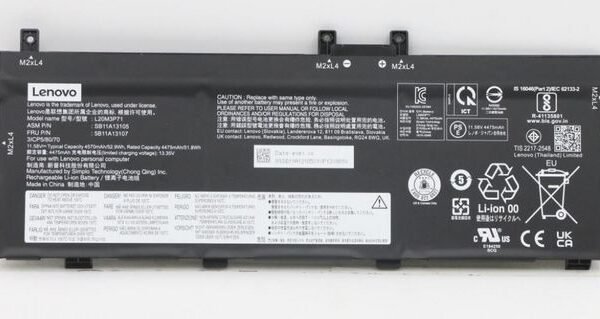 Internal laptop battery  52.9Wh for Lenovo ThinkPad  X13 Yoga Gen 2