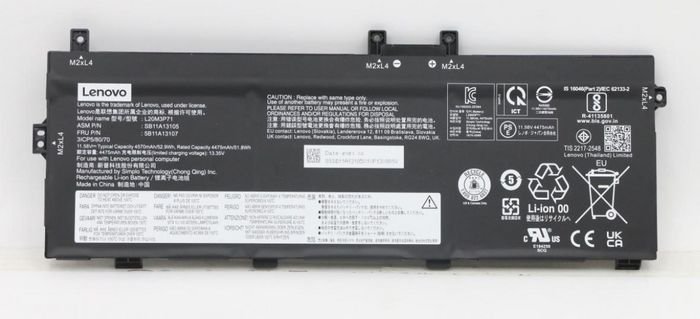 Img_27940775-1 Internal laptop battery 52.9Wh for Lenovo ThinkPad X13 Yoga Gen 2 - Image 1