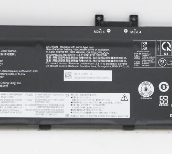Internal laptop battery  52.9Wh for Lenovo ThinkPad  X13 Yoga Gen 2