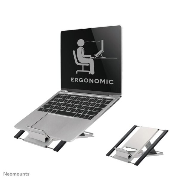 NSLS100, Compact Foldable  Laptop Stand for 10-22"  Laptops, Universal, -Silver 10 - 22"