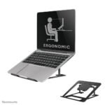 NSLS085BLACK, Foldable Laptop  Stand For 10-17" Laptops,  Compact, Max. 5kg., Tilt Adjustable - Black laptop stand, Notebook stand,