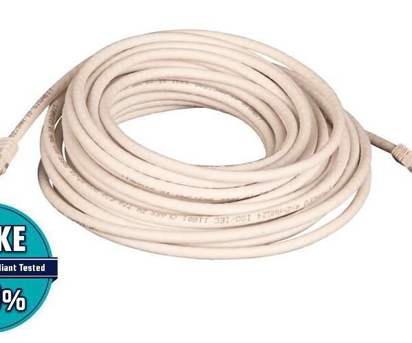 Cat6A U/UTP network cable,  white, LSZH 10M