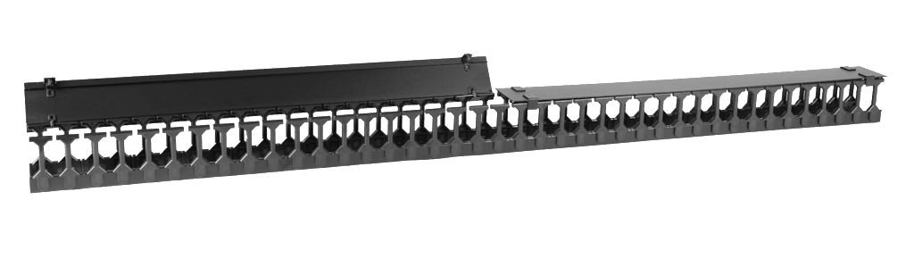Img_27993940.jpg Cable management panel vertical 42U black for 19" rack - Image 1