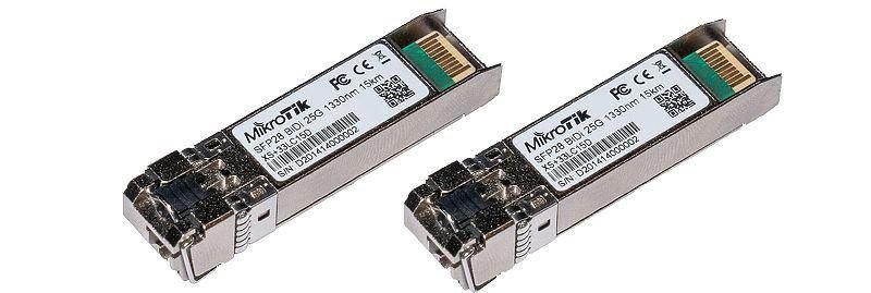 Img_27996828.jpg Pair of bidirectional SFP 1G / SFP+ 10G / SFP28 25G 15km modules (T1270nm/R1330nm, Single LC-connect - Image 1