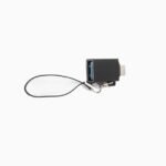 USB-C to USB3.0 A adapter M-F  with Lanyard for cable  mounting, Black